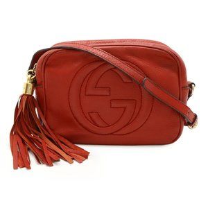 Gucci Soho Red Leather shoulder